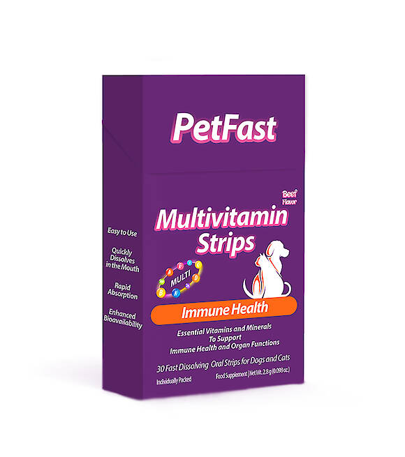 PetFast Multivitamin Strips Immune Health