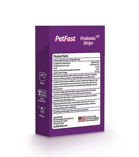 PetFast Probiotic Strips Gut Health